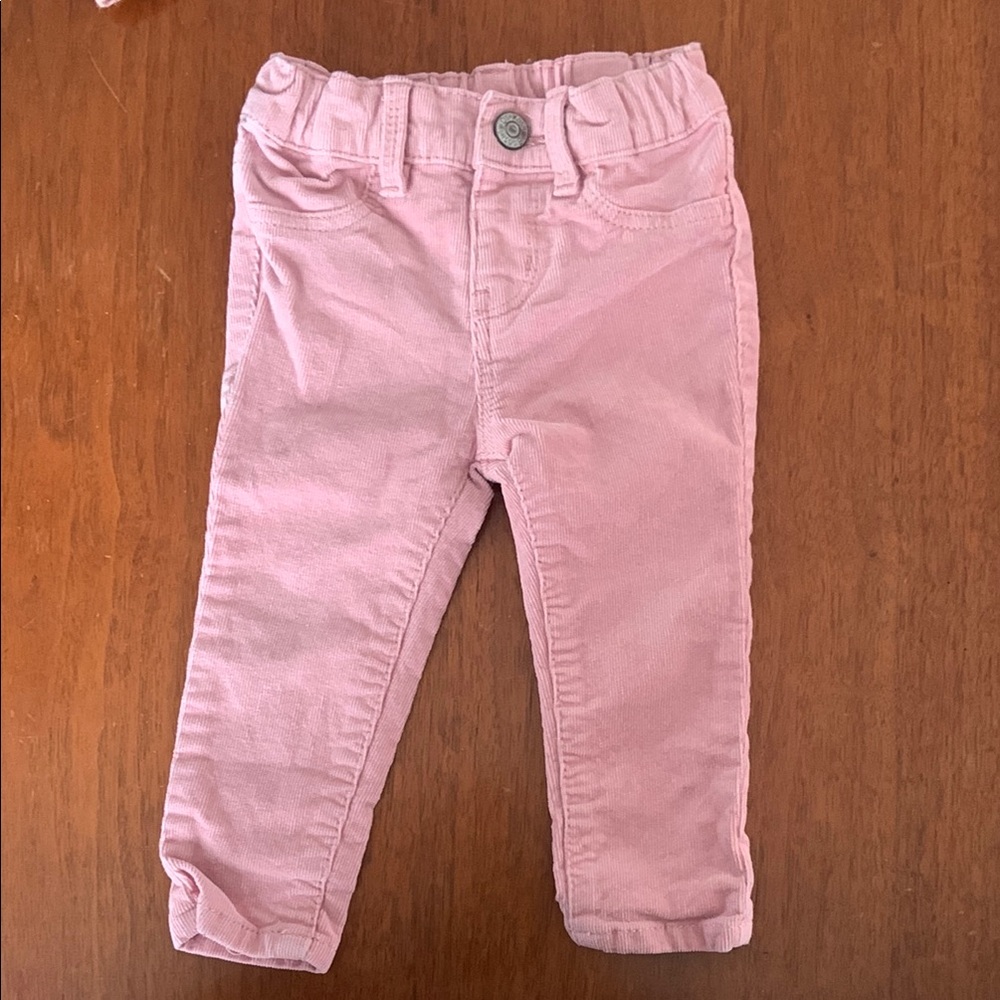 🍊5/$25 NWOT OshKosh B'gosh Pink Casual Corduroy Pants size 12m